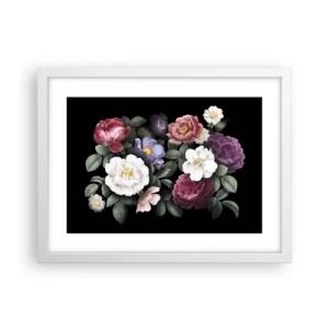 Poster in cornice bianca - Dal giardino inglese - 40x30 cm