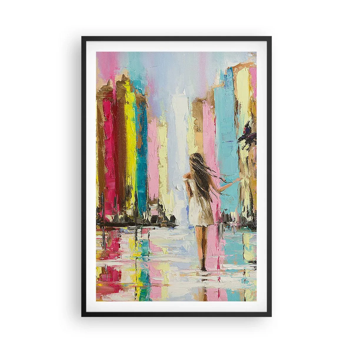 Poster in cornice nera - Seguimi - 61x91 cm