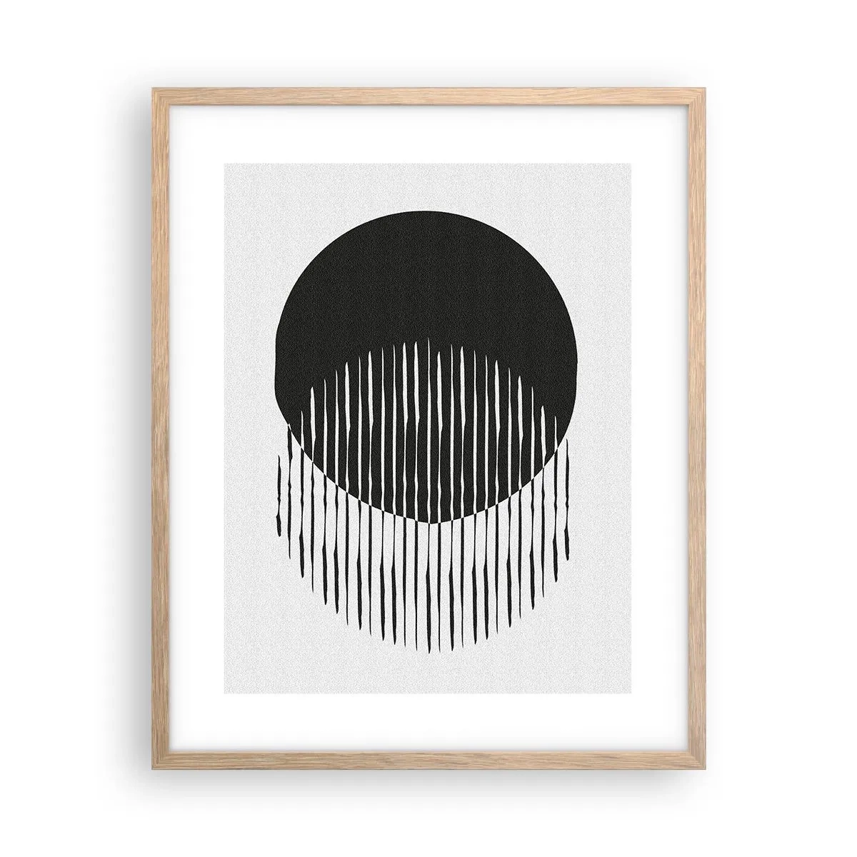 Poster in cornice rovere chiaro - Il suo alter ego - 40x50 cm