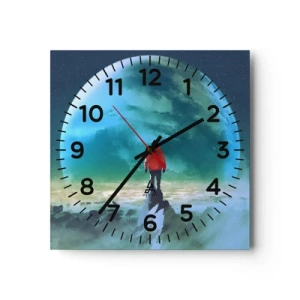 Orologio da parete - Orologio in Vetro - Scopritore di una nuova terra - 30x30 cm