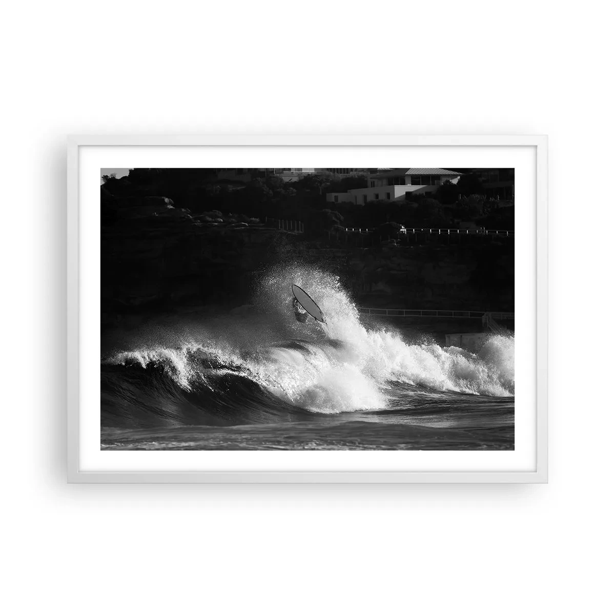 Poster in cornice bianca - Sfida accettata! - 70x50 cm