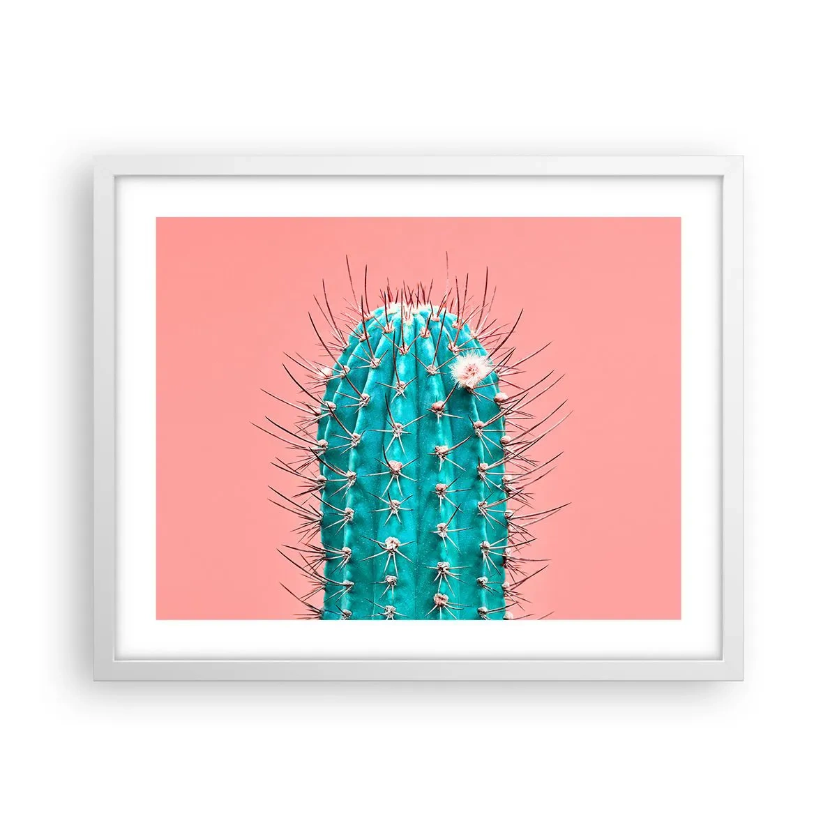 Poster in cornice bianca - Stai attento - 50x40 cm