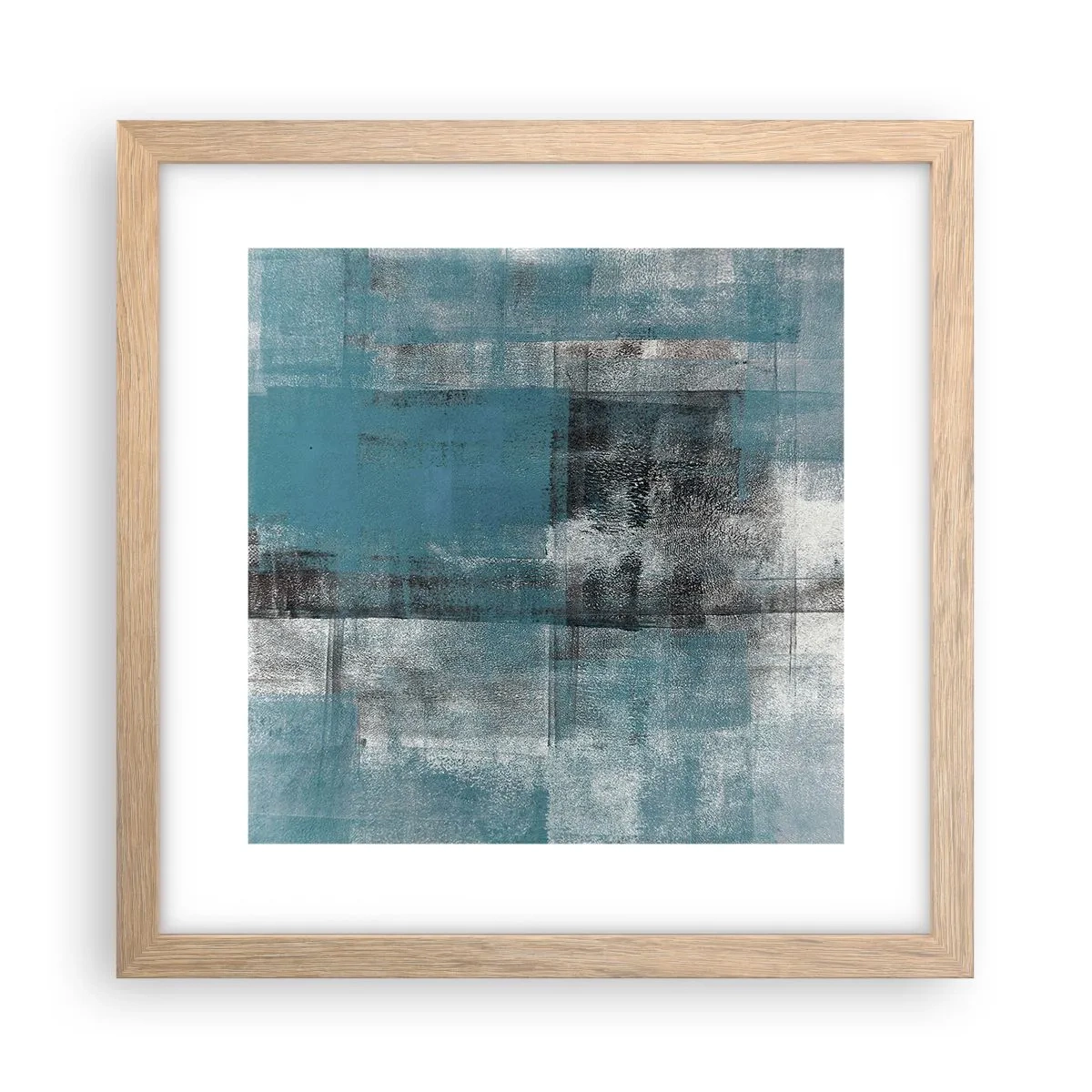 Poster in cornice rovere chiaro - Acqua e aria - 30x30 cm