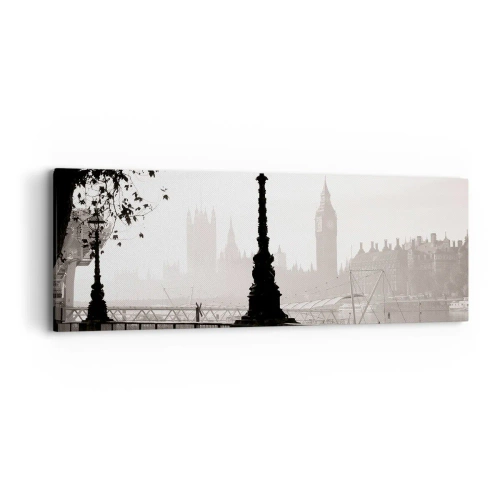 Quadro su tela - Stampe su Tela - Un mattino a Londra - 90x30 cm