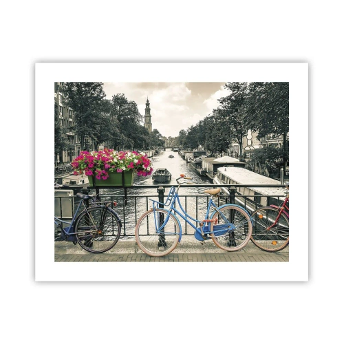 Poster - I colori delle strade di Amsterdam - 50x40 cm