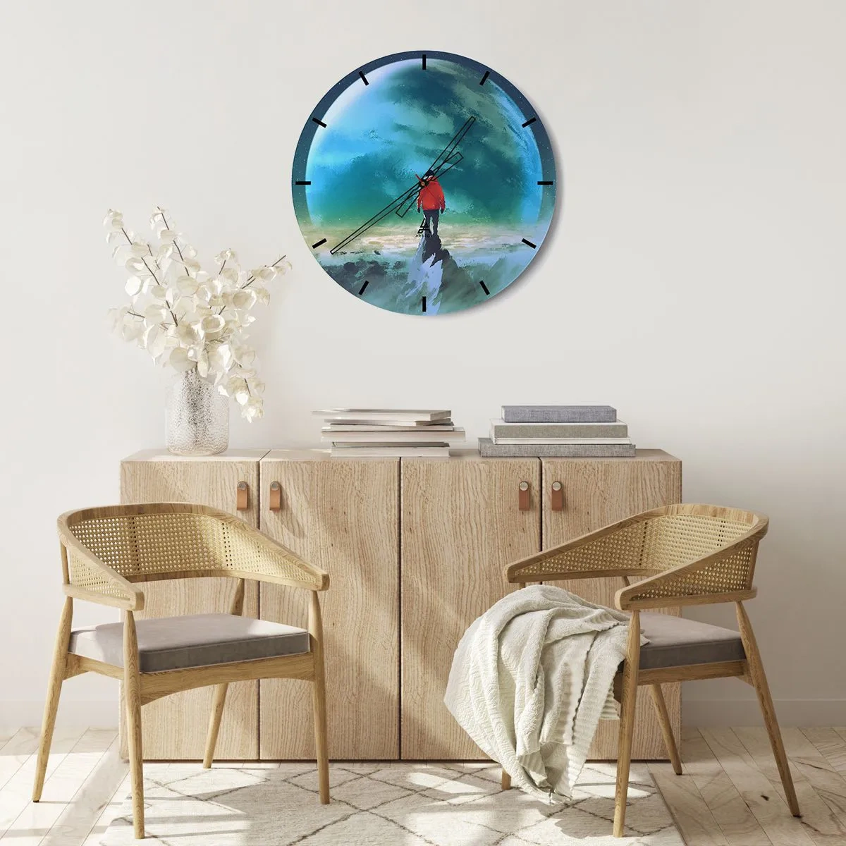 Orologio da parete - Orologio in Vetro - Scopritore di una nuova terra - 30x30 cm