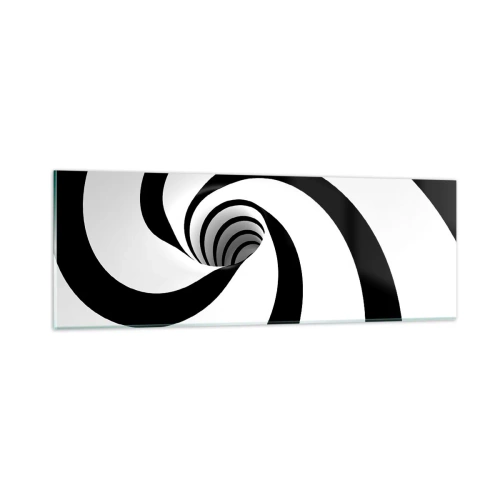 Quadro su vetro - Lasciarsi andare al vortice? - 90x30 cm