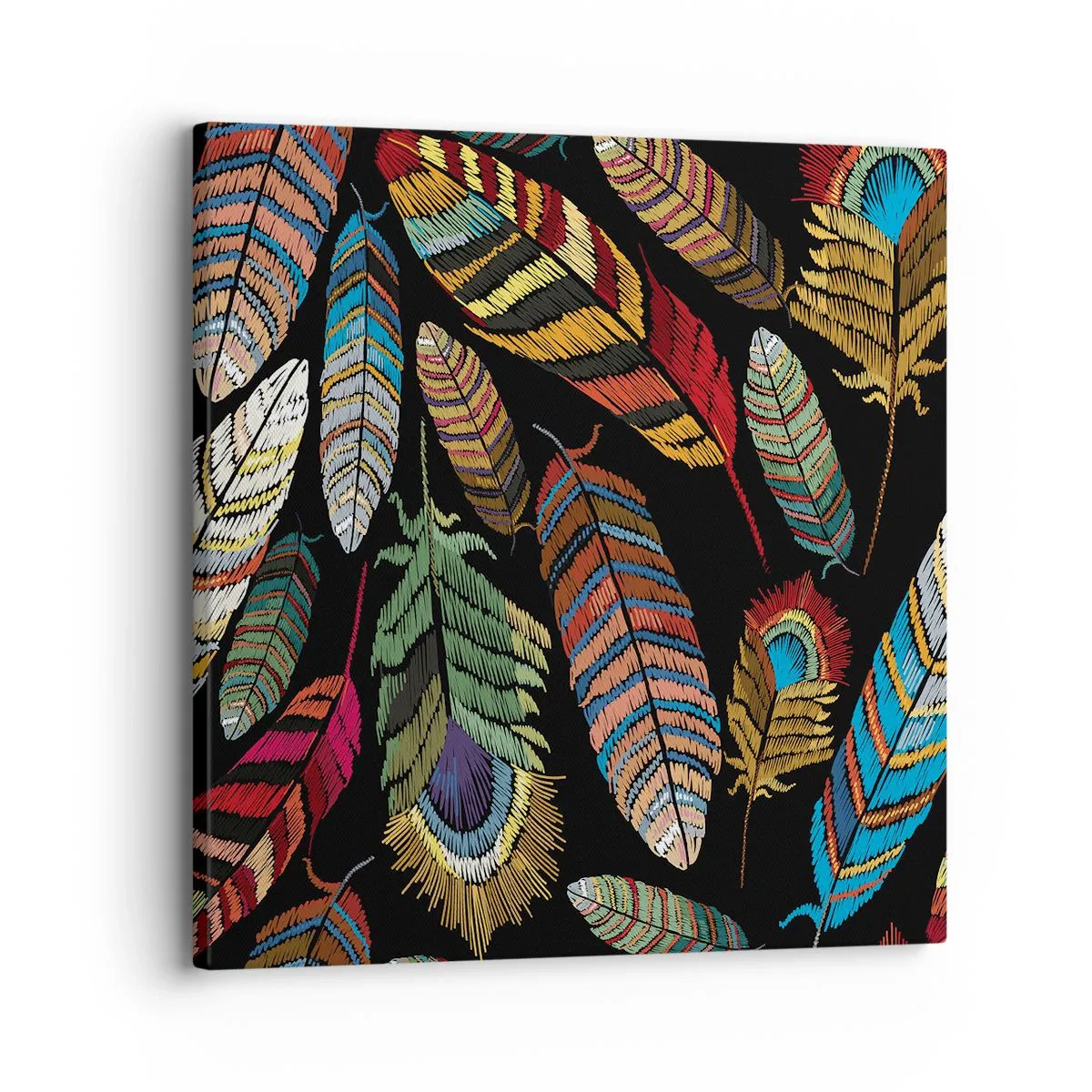 Quadro su tela - Stampe su Tela - Il carnevale degli uccelli - 30x30 cm