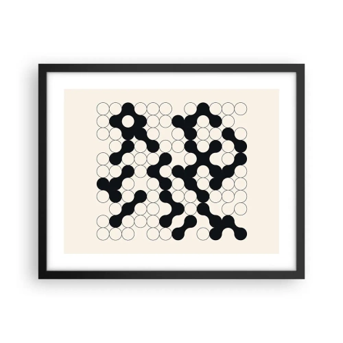 Poster in cornice nera - Gioco cinese: variazione - 50x40 cm
