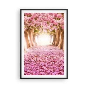 Poster in cornice nera - La strada verso il paradiso - 61x91 cm