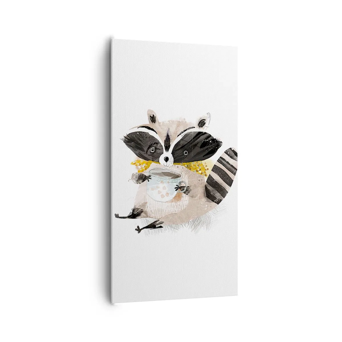 Quadro su tela - Stampe su Tela - Il mio amico procione - 65x120 cm