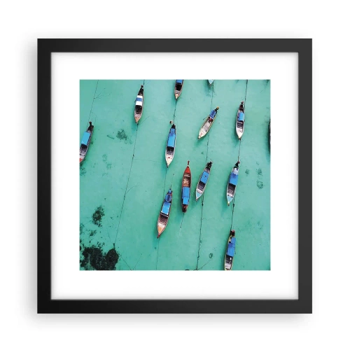 Poster in cornice nera - In gioiosa attesa - 30x30 cm