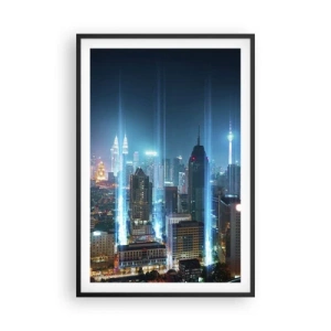 Poster in cornice nera - Da Berlino al cielo - 61x91 cm