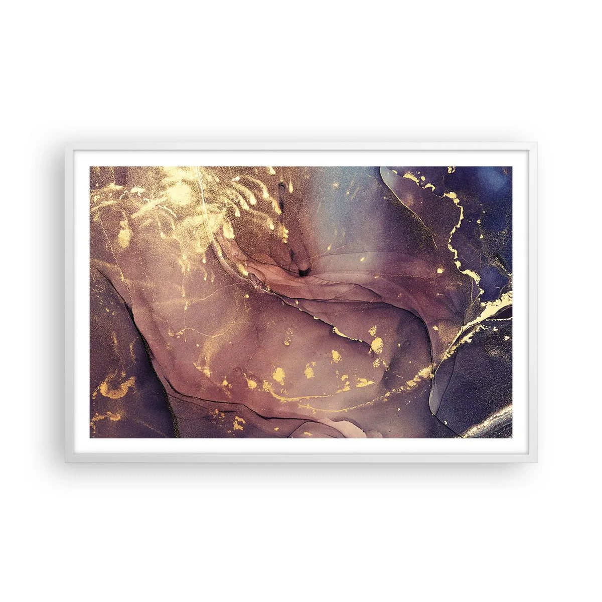 Poster in cornice bianca - Materia e spirito - 91x61 cm