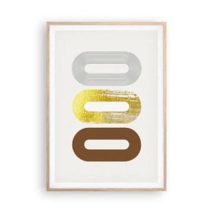 Poster in cornice rovere chiaro - Ohh! - 70x100 cm