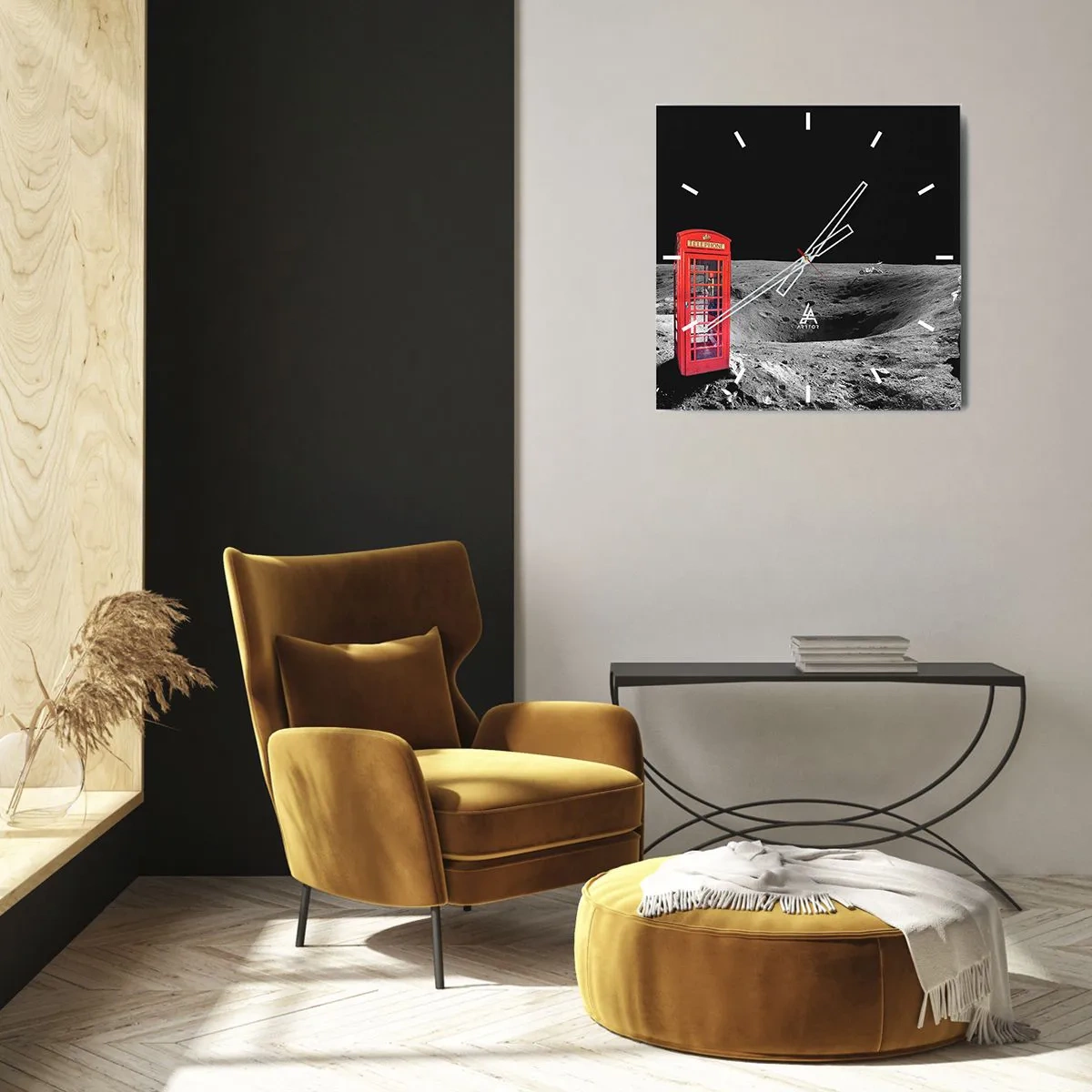 Orologio da parete - Orologio in Vetro - Scherzo cosmico - 40x40 cm