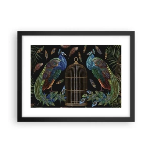 Poster in cornice nera - Con gli abiti reali - 40x30 cm