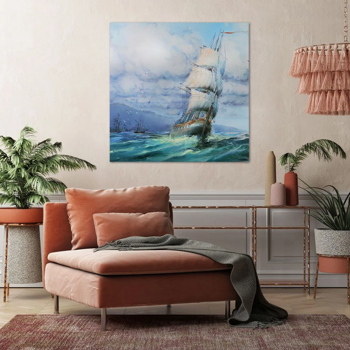Quadro su tela - Stampe su Tela - Con il vento in favore - 40x40 cm
