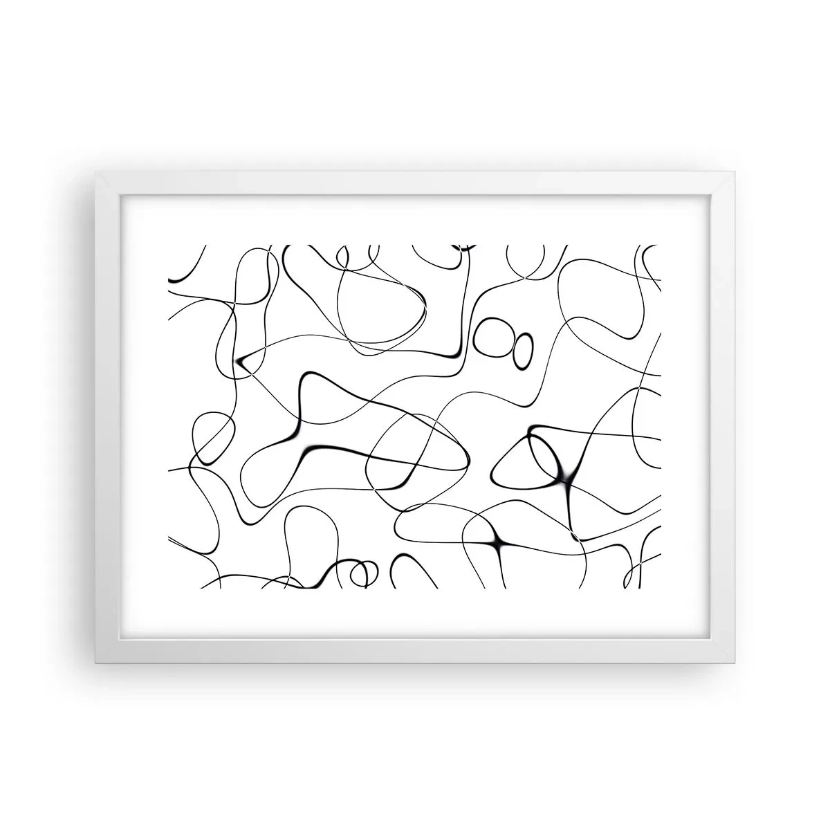 Poster in cornice bianca - Strade della vita, eventi del destino - 40x30 cm