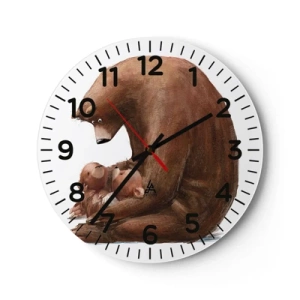 Orologio da parete - Orologio in Vetro - Sogni d'oro, bambini - 40x40 cm