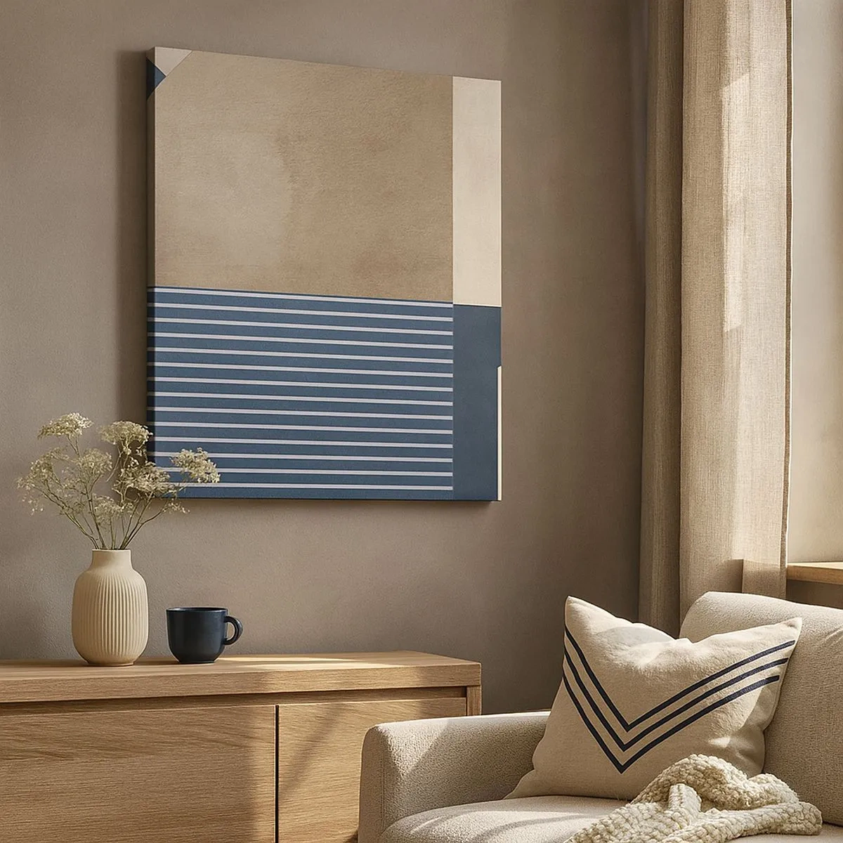 Quadro su tela - Stampe su Tela - Composizione di semplicità e rotondità - 30x30 cm