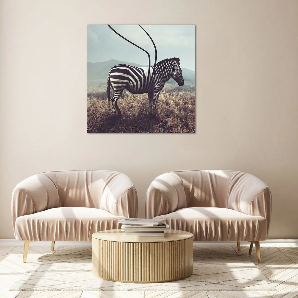 Quadro su vetro - Attenzione! Difetto - 50x50 cm