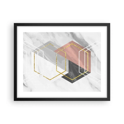 Poster in cornice nera - Composizione a catena - 50x40 cm