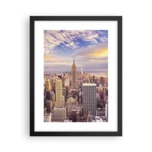 Poster in cornice nera - Toccando le nuvole - 30x40 cm