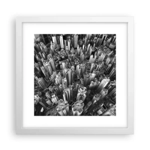 Poster in cornice bianca - Ancora più in alto - 30x30 cm