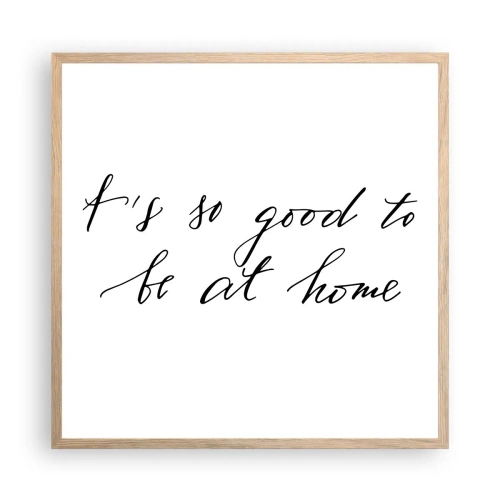Poster in cornice rovere chiaro - Tutta la verità - 60x60 cm