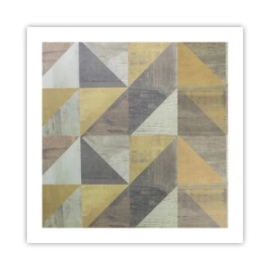 Poster - Secondo i triangoli - 50x50 cm