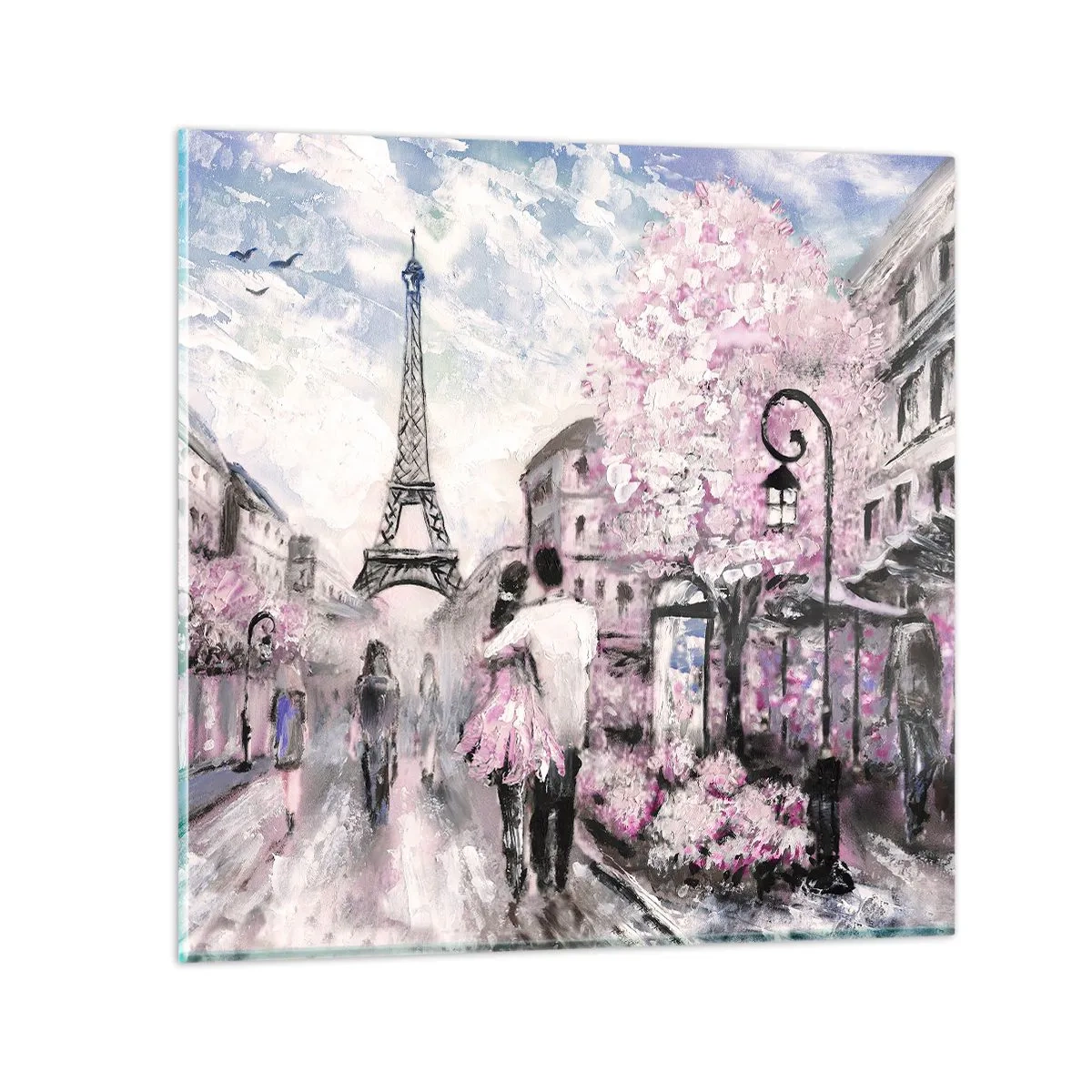 Quadro su vetro - Se innamorarsi, allora solo a... - 30x30 cm