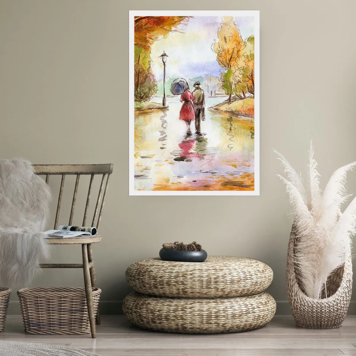 Poster - Autunno romantico nel parco - 61x91 cm