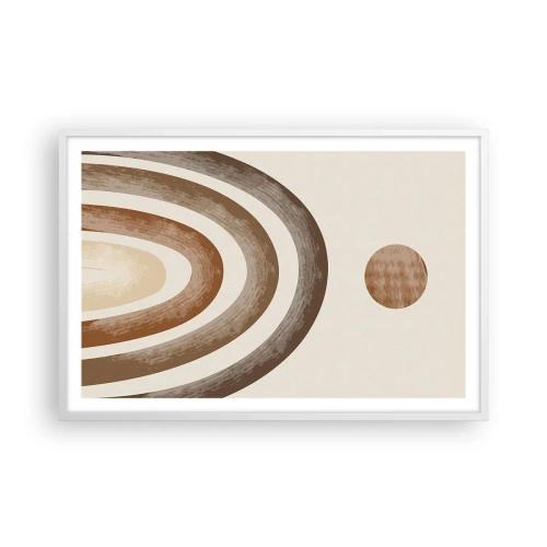 Poster in cornice bianca - In una galassia lontana - 91x61 cm