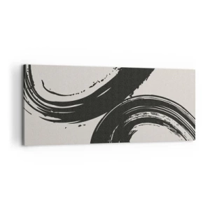 Quadro su tela - Stampe su Tela - Energico e circolare - 100x40 cm