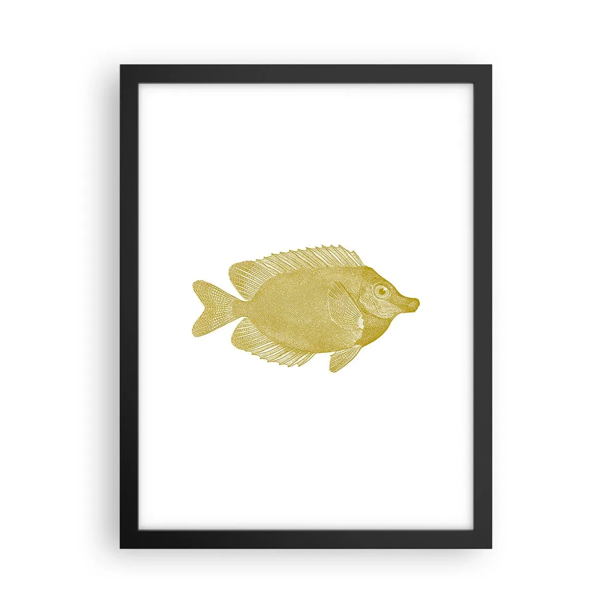 Poster in cornice nera - Pesce e basta - 30x40 cm