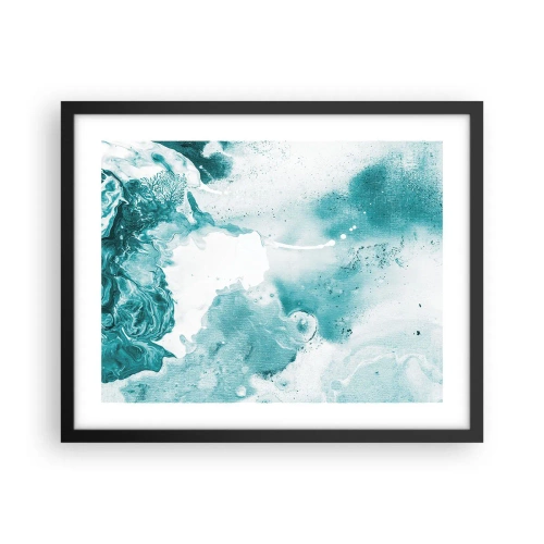 Poster in cornice nera - Palude blu - 50x40 cm