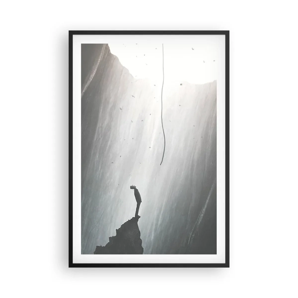 Poster in cornice nera - C'è sempre una via d'uscita - 61x91 cm