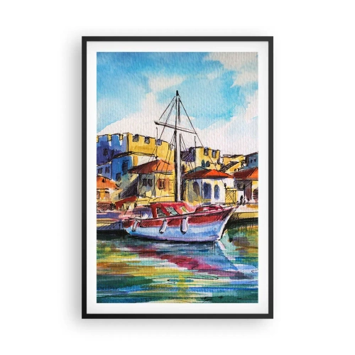 Poster in cornice nera - Un colorato pomeriggio - 61x91 cm