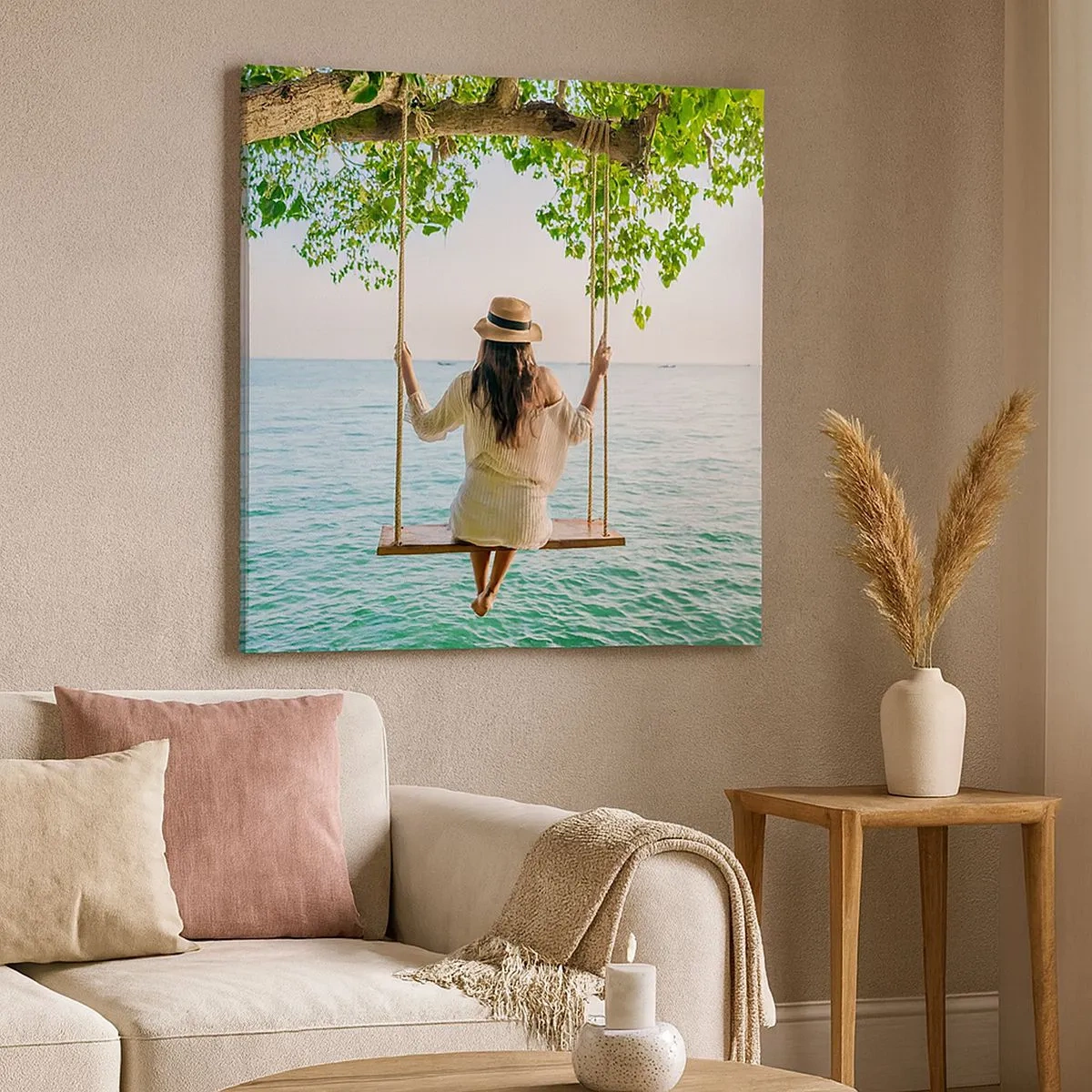 Quadro su tela - Stampe su Tela - La vita è bella - 30x30 cm