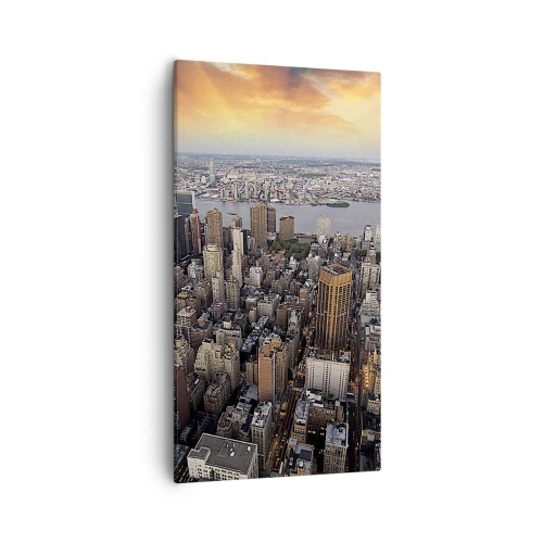 Quadro su tela - Stampe su Tela - Il cuore pulsante dei nostri tempi - 55x100 cm