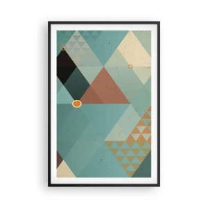 Poster in cornice nera - Unità della molteplicità, molteplicità dell'unità - 61x91 cm