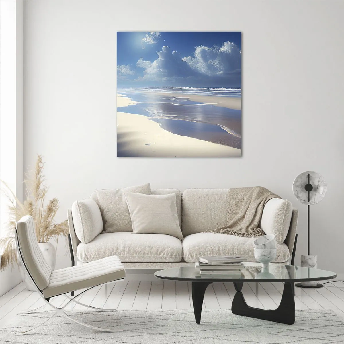 Quadro su vetro - Vacanze in paradiso - 40x40 cm