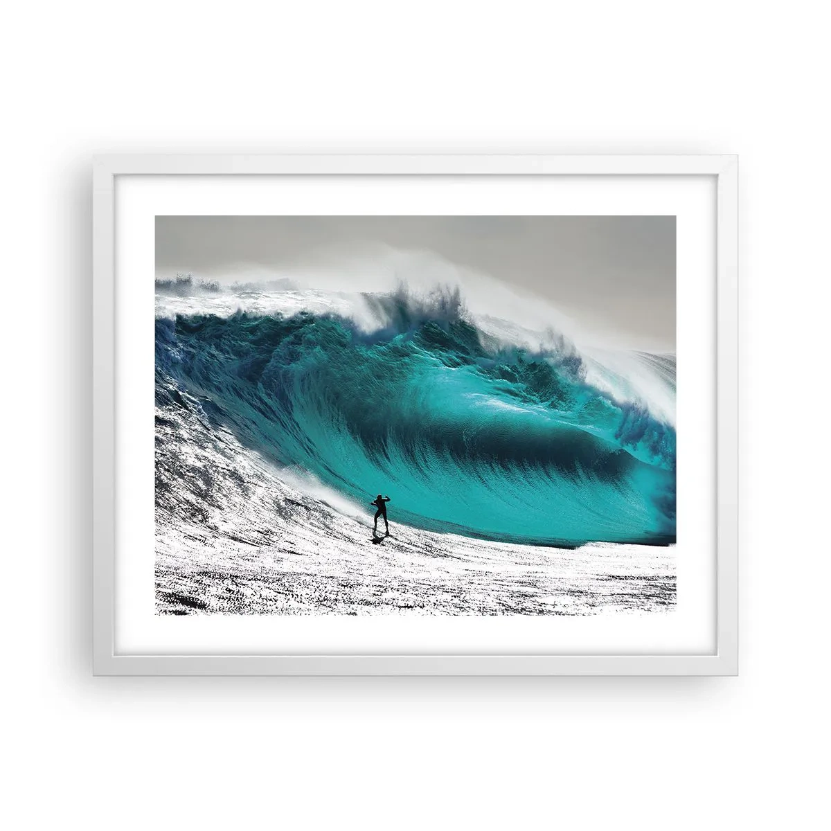 Poster in cornice bianca - Sfida accettata - 50x40 cm