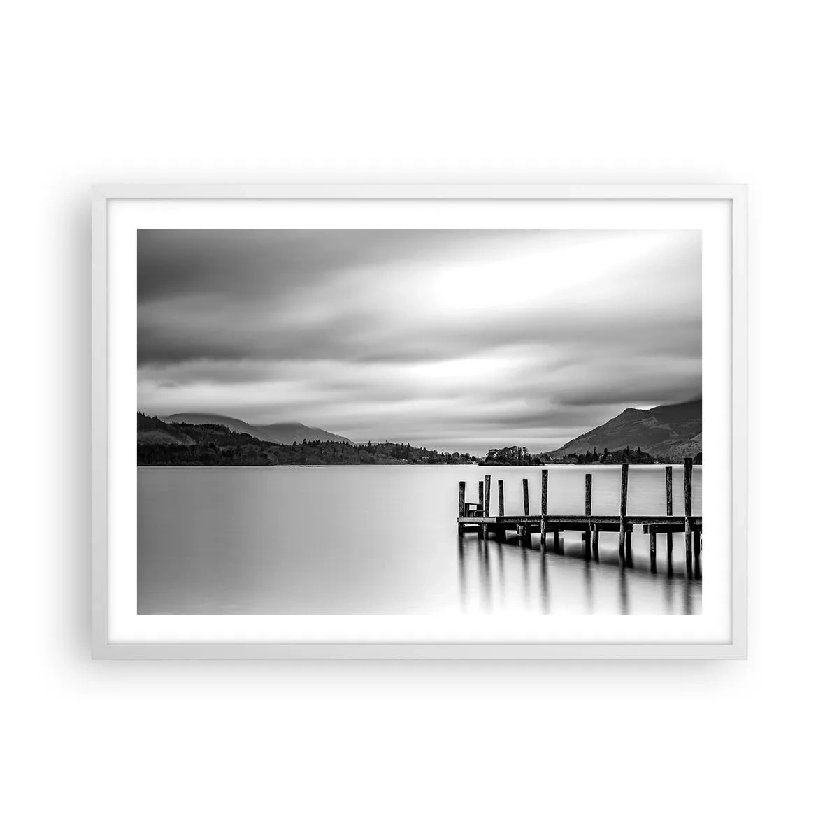 Poster in cornice bianca - Mitezza e forza - 70x50 cm