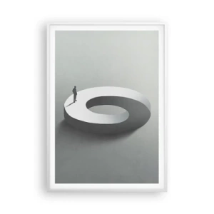 Poster in cornice bianca - Prova a cavartela - 70x100 cm