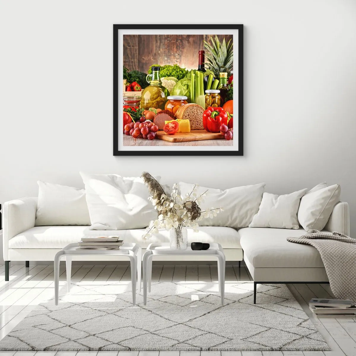 Poster in cornice nera - Affumicati, arrostiti, marinati - 50x50 cm
