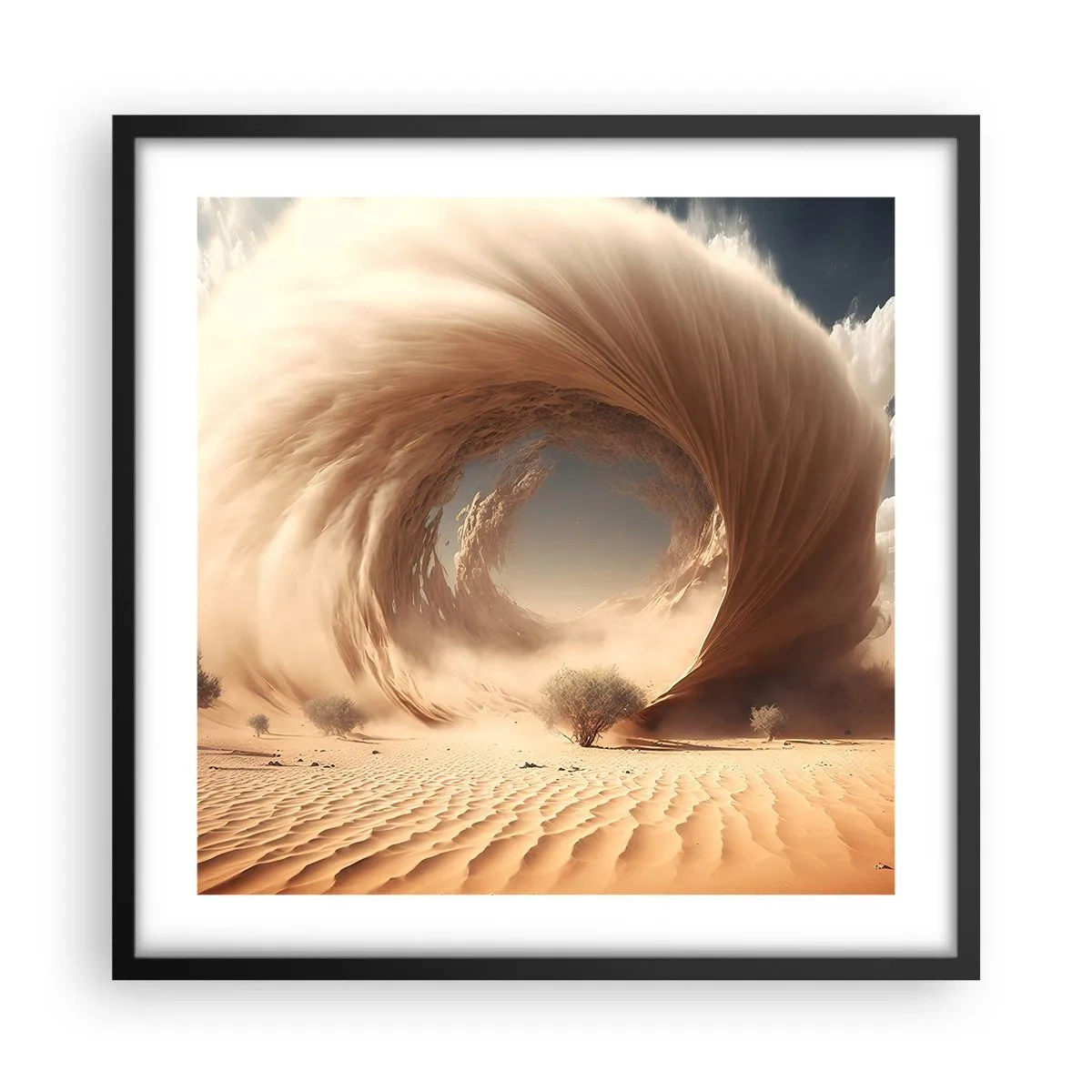 Poster in cornice nera - Il portale è aperto - 50x50 cm