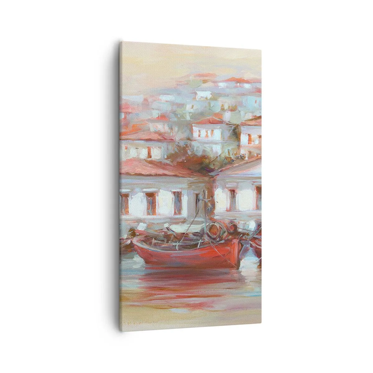 Quadro su tela - Stampe su Tela - Cittadina felice - 55x100 cm