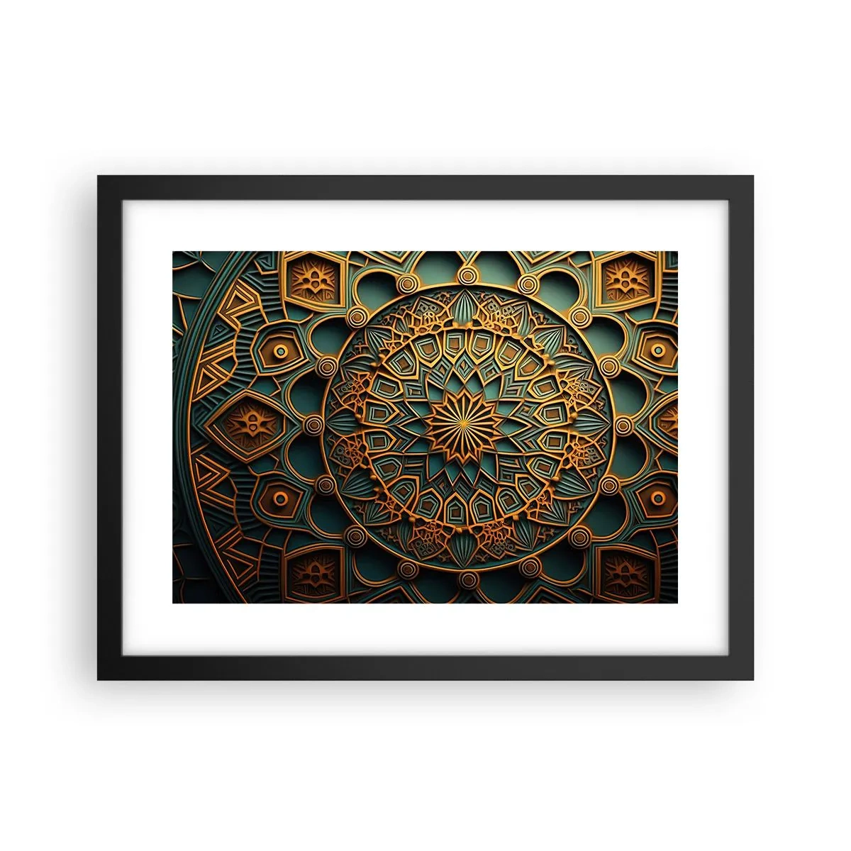 Poster in cornice nera - Atmosfera araba - 40x30 cm